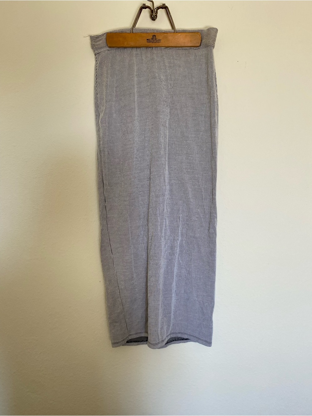 silence + noise Light Gray Knit Midi Skirt - Picture 1 of 5